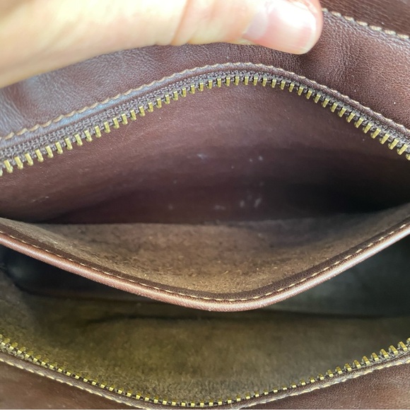 vintage coach 9303 bleecker tote handbag in brown leather - Picture 10 of 11